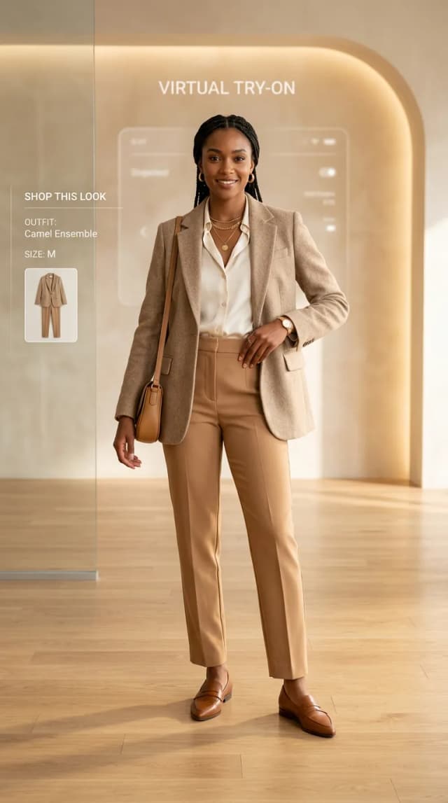 Virtual try-on generated output